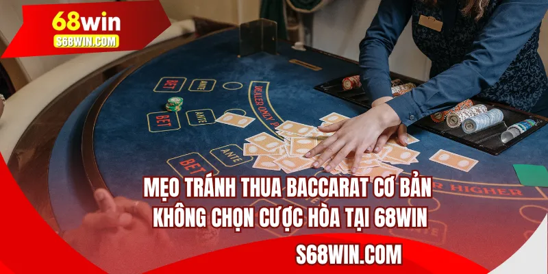 Mẹo tránh thua baccarat cơ bản không chọn cược hòa tại 68WIN